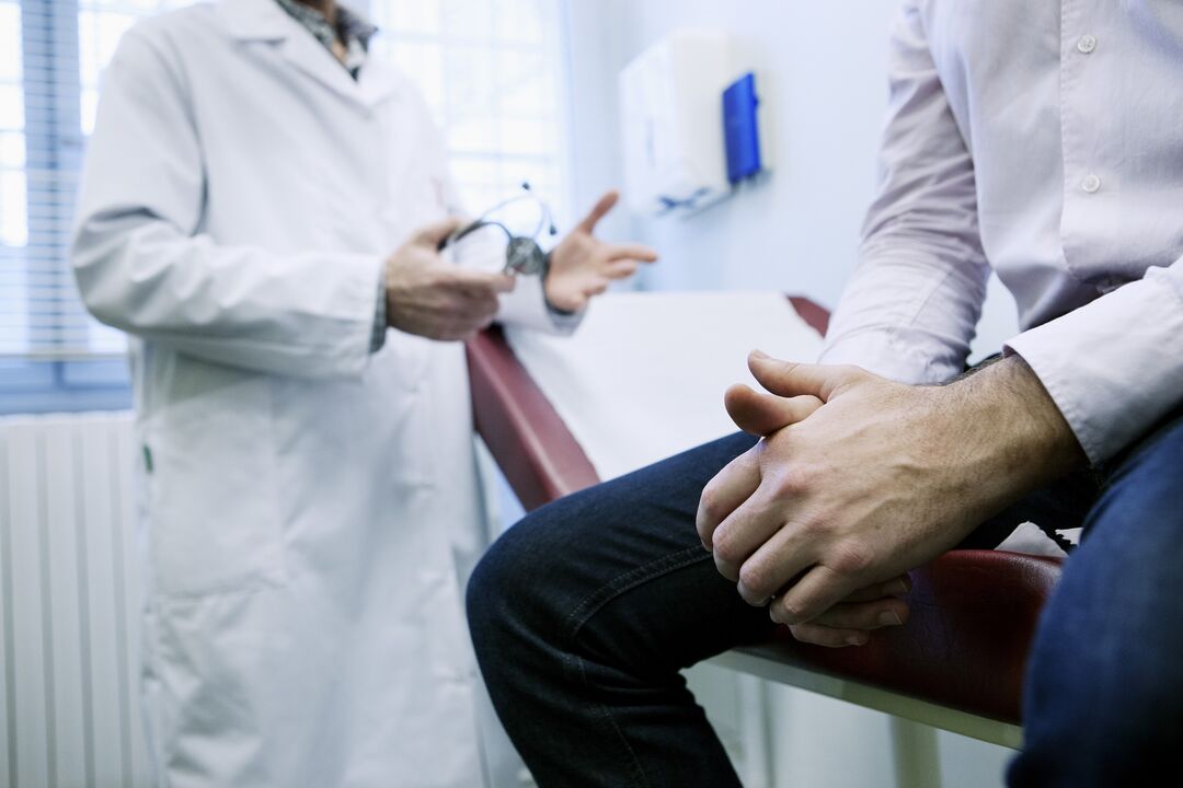 rendez-vous avec le médecin pour la prévention de la prostatite
